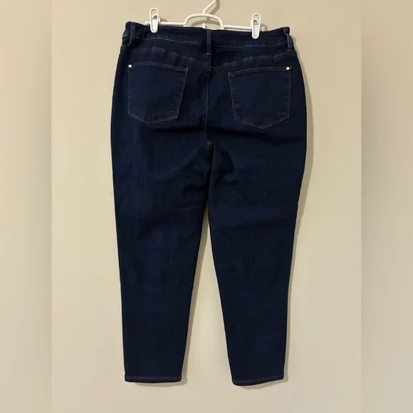 Chico’s Blue Jeans Sz 2 (12) Embellished Bling Sequins Jewels Festive Holiday - Picture 2 of 11